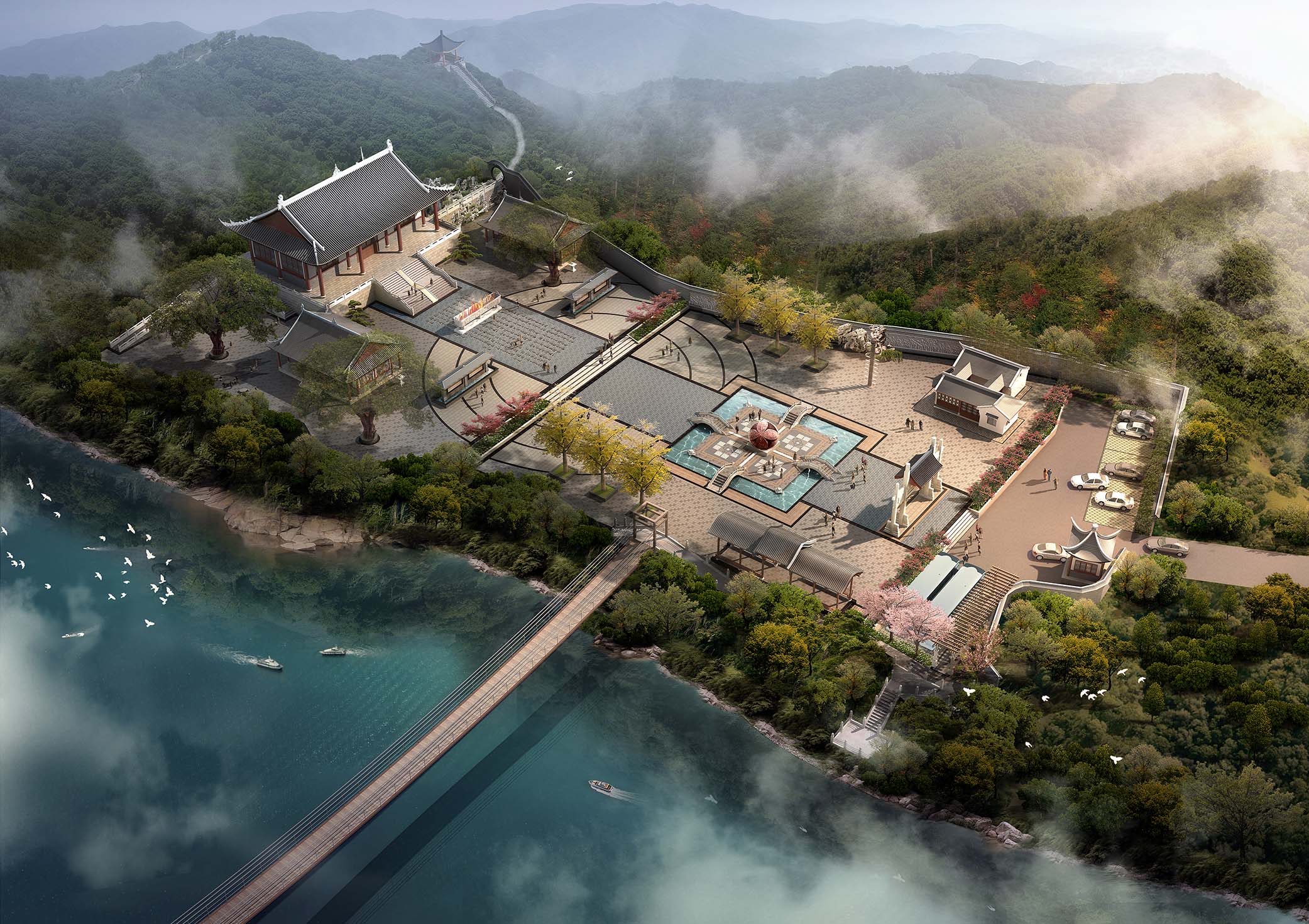 宜州歌仙庙景观工程规划与施工图设计